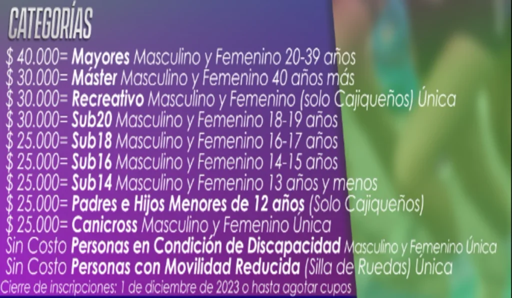 Carrera Atlética Cajicá