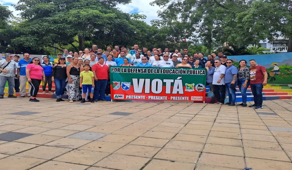 Protestas de magisterio en Cundinamarca